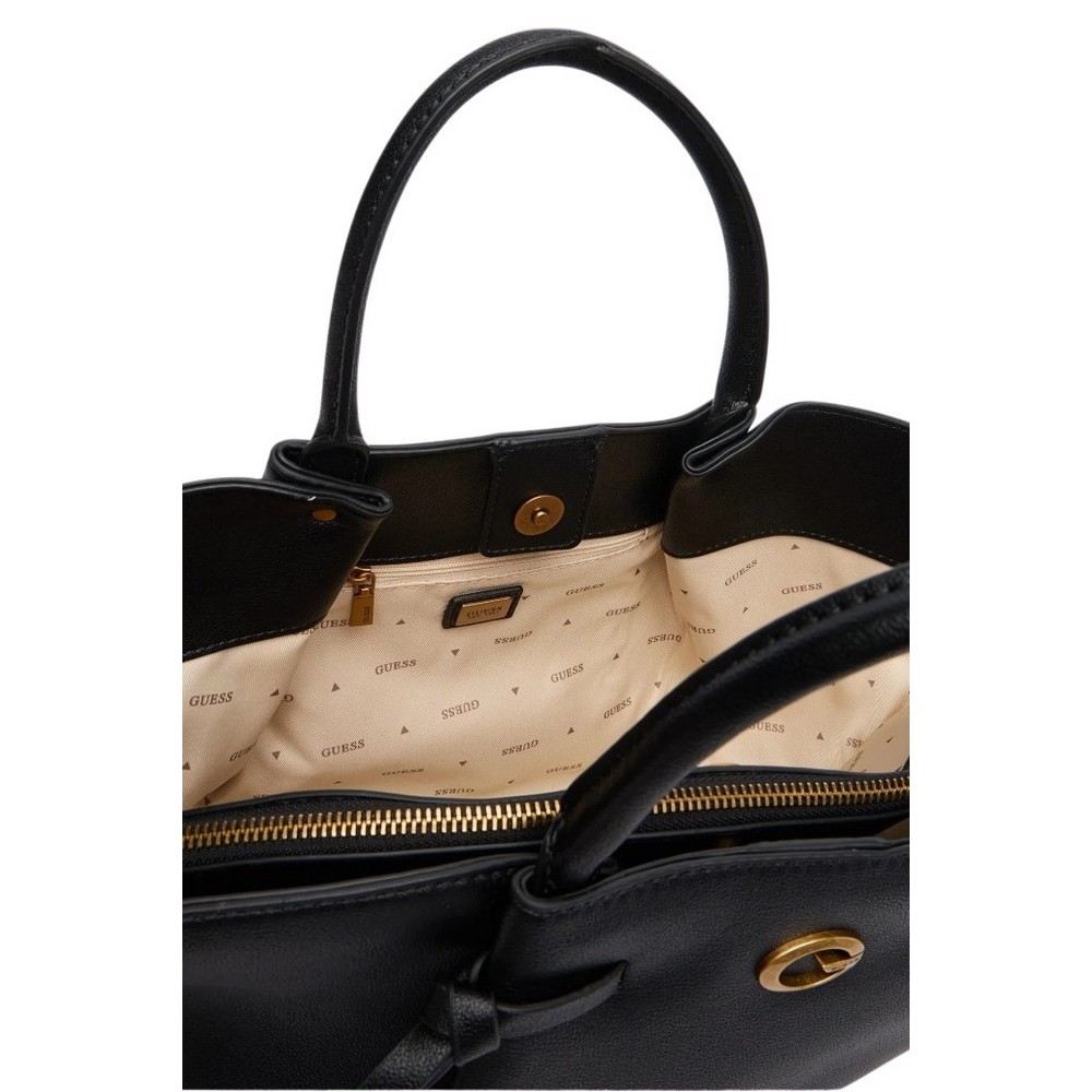 GUESS ALLEGRA GIRLFRIEND SATCHEL ΤΣΑΝΤΑ ΓΥΝΑΙΚΕΙΑ BLACK