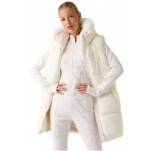 GUESS KATRINA SKI HOODY VEST ΓΙΛΕΚΟ ΜΠΟΥΦΑΝ ΓΥΝΑΙΚΕΙΟ WHITE