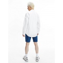 CALVIN KLEIN JEANS CK CHEST LOGO SLIM STRETCH SHIRT ΠΟΥΚΑΜΙΣΟ ΑΝΔΡΙΚΟ WHITE CALVIN KLEIN JEANS CK CHEST LOGO SLIM STRETCH SHIRT ΠΟΥΚΑΜΙΣΟ ΑΝΔΡΙΚΟ WHITE