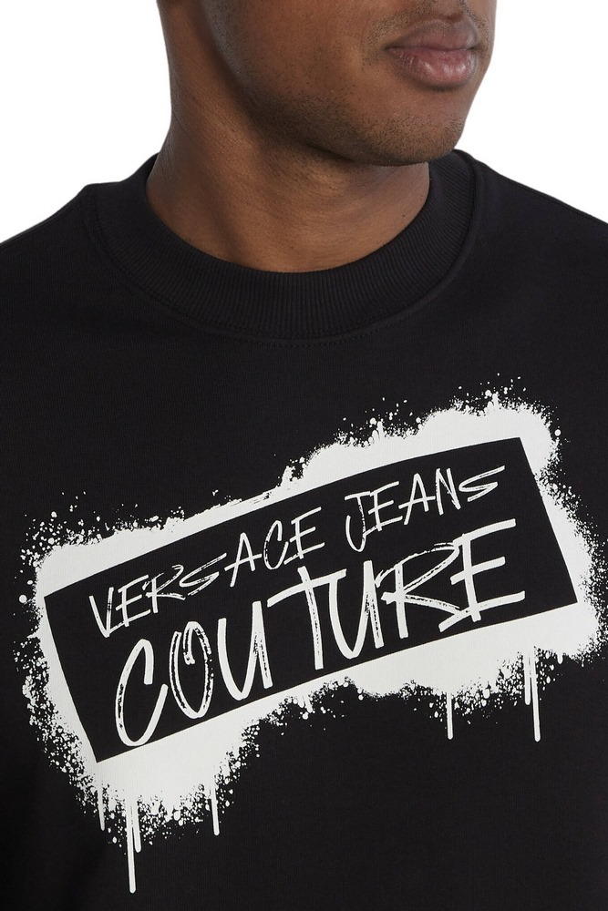 VERSACE JEANS COUTURE R LOGO GRAFFITI ΜΠΛΟΥΖΑ ΑΝΔΡΙΚΗ BLACK