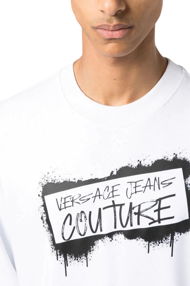 VERSACE JEANS COUTURE R LOGO GRAFFITI ΜΠΛΟΥΖΑ ΑΝΔΡΙΚΗ WHITE