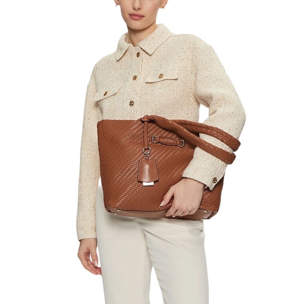 GUESS FRANCY TOTE ΤΣΑΝΤΑ ΓΥΝΑΙΚΕΙΑ COGNAC
