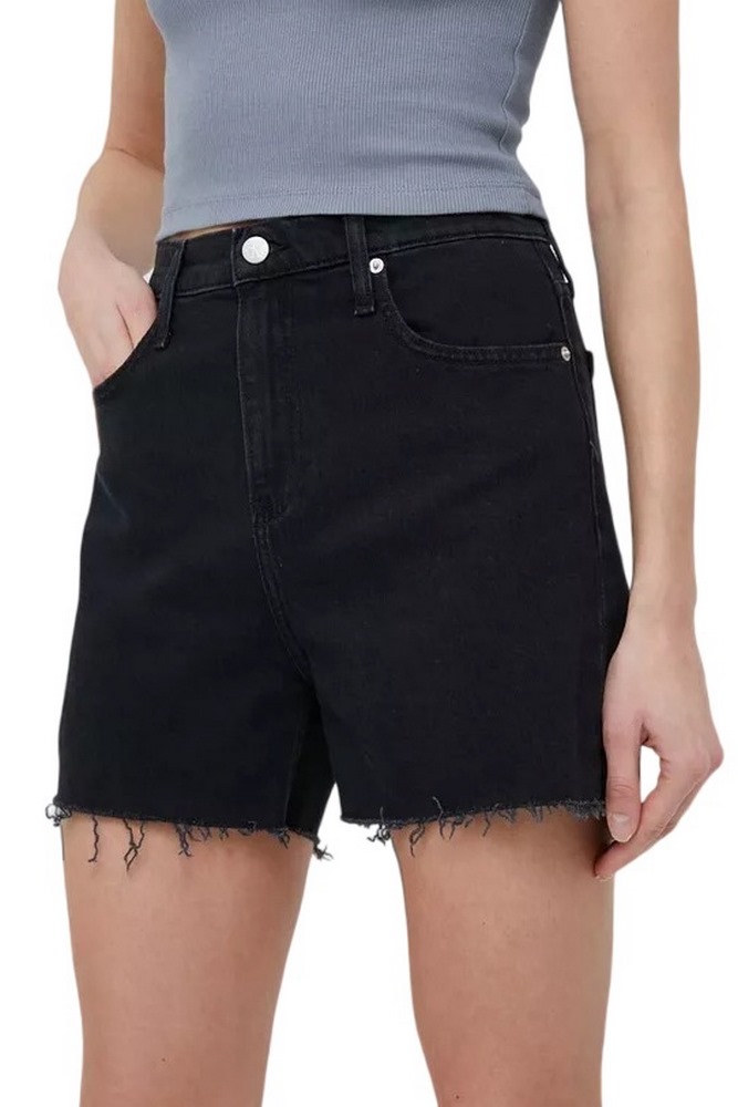 CALVIN KLEIN JEANS MOM SHORT ΣΟΡΤΣ ΓΥΝΑΙΚΕΙΟ BLACK DENIM