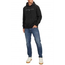 TOMMY JEANS REG LINEAR LOGO HOODIE EXT ΦΟΥΤΕΡ ΑΝΔΡΙΚΟ BLACK