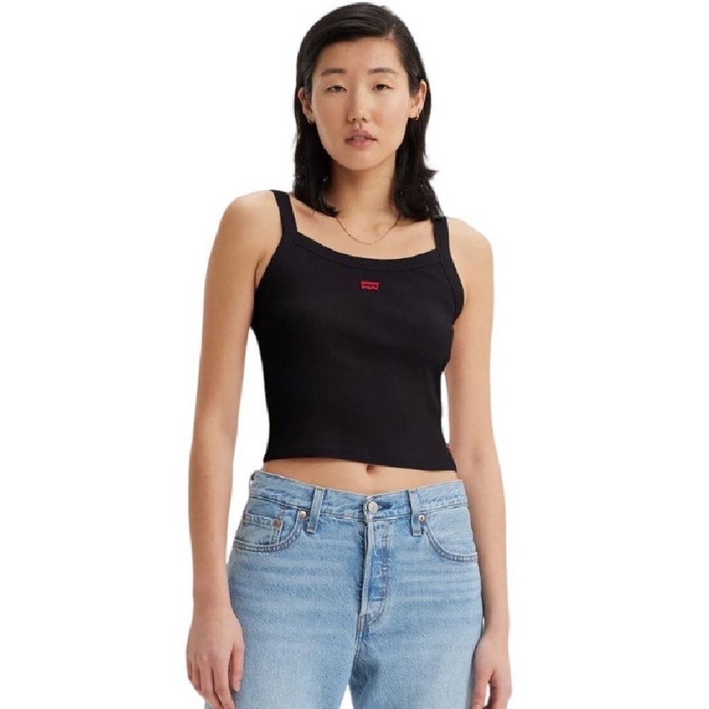 LEVIS ESSENTIAL SPORTY RIB TNK A74200010 ΤΟΠ ΓΥΝΑΙΚΕΙΟ BLACK