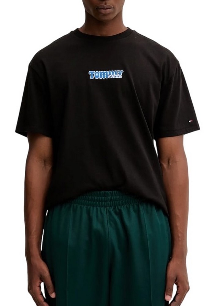 TOMMY JEANS RLX FONT PLAY TEE T-SHIRT ΜΠΛΟΥΖΑ ΑΝΔΡΙΚΗ BLACK