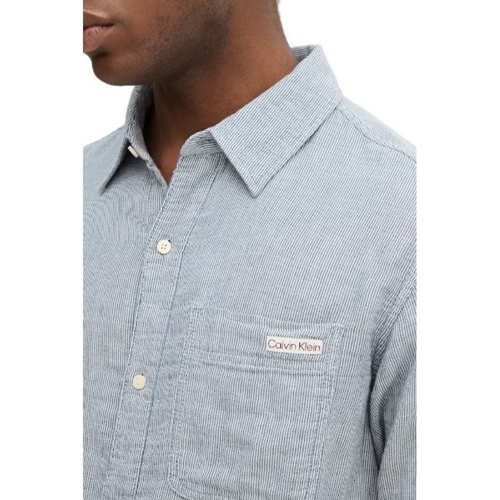 CALVIN KLEIN JEANS CASUAL CLASSIC ΠΟΥΚΑΜΙΣΟ ΑΝΔΡΙΚΟ NAVY