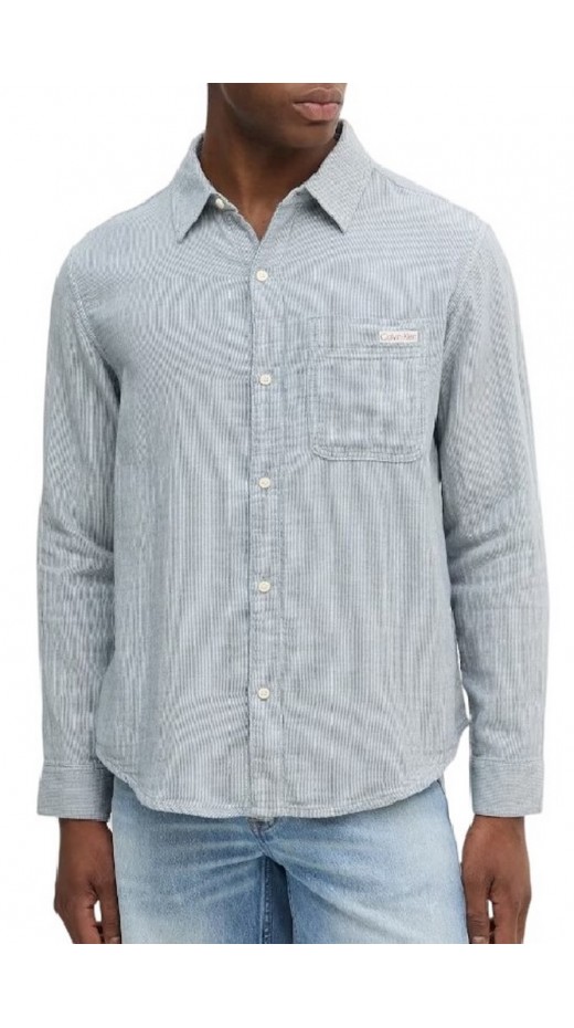 CALVIN KLEIN JEANS CASUAL CLASSIC ΠΟΥΚΑΜΙΣΟ ΑΝΔΡΙΚΟ NAVY