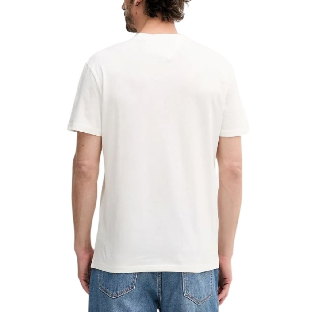 TOMMY JEANS REG TOMMY DNA FLAG TEE T-SHIRT ΜΠΛΟΥΖΑ ΑΝΔΡΙΚΗ OFF WHITE