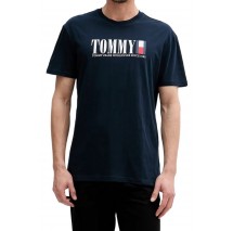 TOMMY JEANS REG TOMMY DNA FLAG TEE T-SHIRT ΜΠΛΟΥΖΑ ΑΝΔΡΙΚΗ NAVY