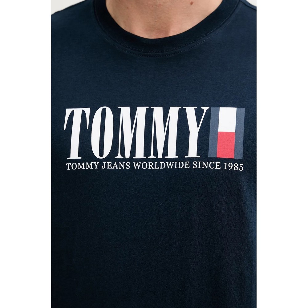 TOMMY JEANS REG TOMMY DNA FLAG TEE T-SHIRT ΜΠΛΟΥΖΑ ΑΝΔΡΙΚΗ NAVY