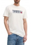 TOMMY JEANS REG TOMMY DNA FLAG TEE T-SHIRT ΜΠΛΟΥΖΑ ΑΝΔΡΙΚΗ OFF WHITE