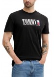 TOMMY JEANS REG TOMMY DNA FLAG TEE T-SHIRT ΜΠΛΟΥΖΑ ΑΝΔΡΙΚΗ BLACK