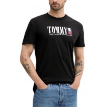 TOMMY JEANS REG TOMMY DNA FLAG TEE T-SHIRT ΜΠΛΟΥΖΑ ΑΝΔΡΙΚΗ BLACK