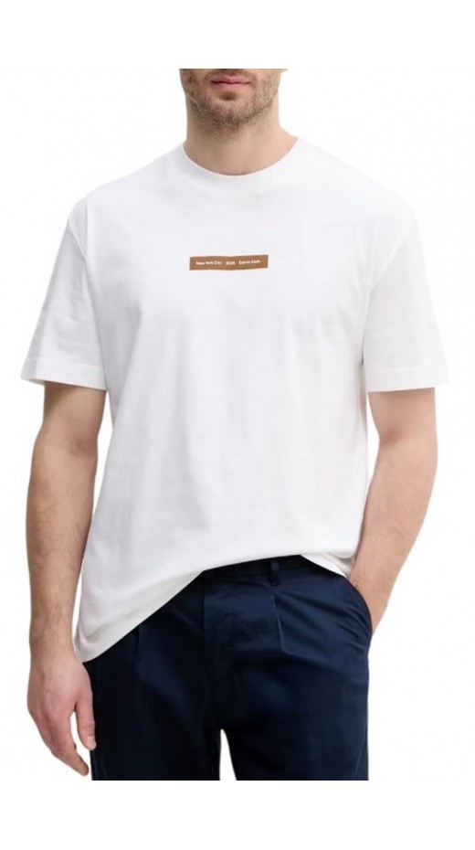 CALVIN KLEIN JEANS NYC 2025 TEE T-SHIRT ΜΠΛΟΥΖΑ ΑΝΔΡΙΚΗ BRIGHT WHITE