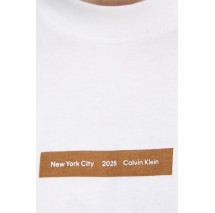 CALVIN KLEIN JEANS NYC 2025 TEE T-SHIRT ΜΠΛΟΥΖΑ ΑΝΔΡΙΚΗ BRIGHT WHITE