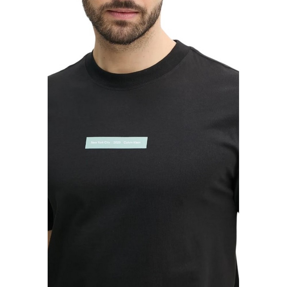 CALVIN KLEIN JEANS NYC 2025 TEE T-SHIRT ΜΠΛΟΥΖΑ ΑΝΔΡΙΚΗ BLACK