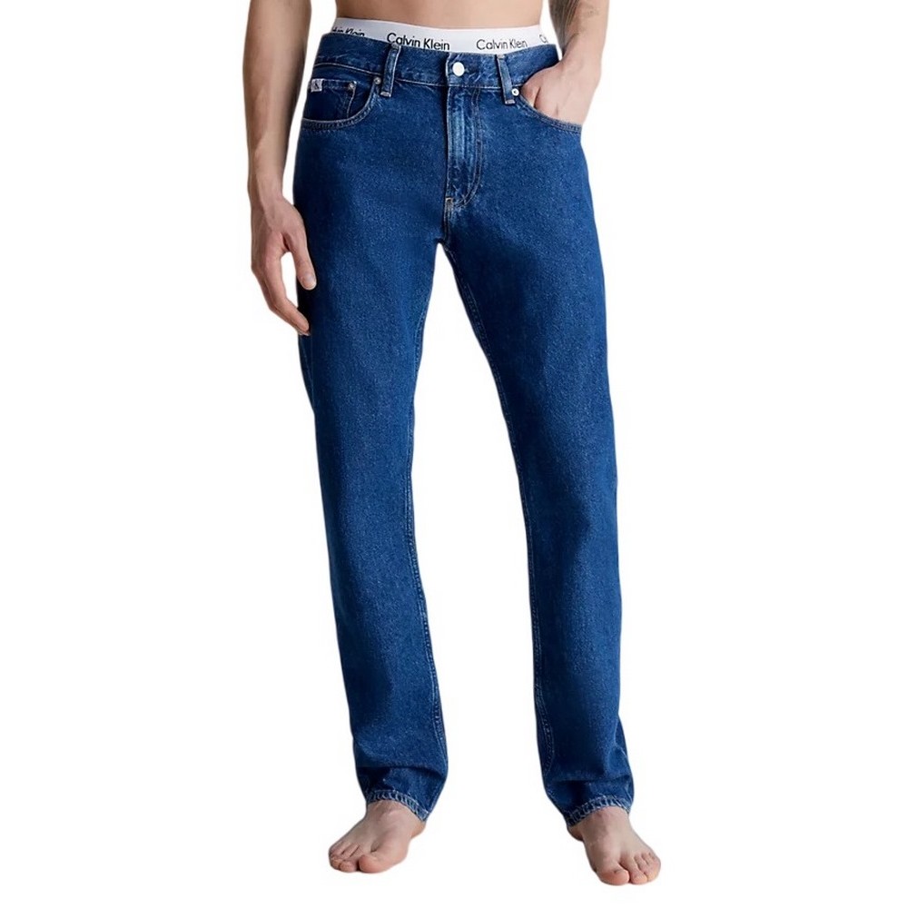 CALVIN KLEIN JEANS STANDARD STRAIGHT ΠΑΝΤΕΛΟΝΙ ΑΝΔΡΙΚΟ BLUΕ DENIM