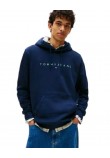 TOMMY JEANS REG LINEAR LOGO HOODIE EXT  ΜΠΛΟΥΖΑ ΦΟΥΤΕΡ ΑΝΔΡΙΚΗ NAVY