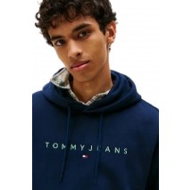 TOMMY JEANS REG LINEAR LOGO HOODIE EXT  ΜΠΛΟΥΖΑ ΦΟΥΤΕΡ ΑΝΔΡΙΚΗ NAVY
