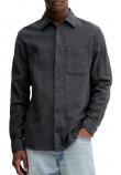 TOMMY JEANS REG FLANNEL SHIRT EXT ΠΟΥΚΑΜΙΣΟ ΑΝΔΡΙΚΟ BLACK