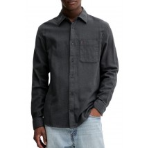 TOMMY JEANS REG FLANNEL SHIRT EXT ΠΟΥΚΑΜΙΣΟ ΑΝΔΡΙΚΟ BLACK