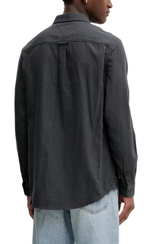 TOMMY JEANS REG FLANNEL SHIRT EXT ΠΟΥΚΑΜΙΣΟ ΑΝΔΡΙΚΟ BLACK