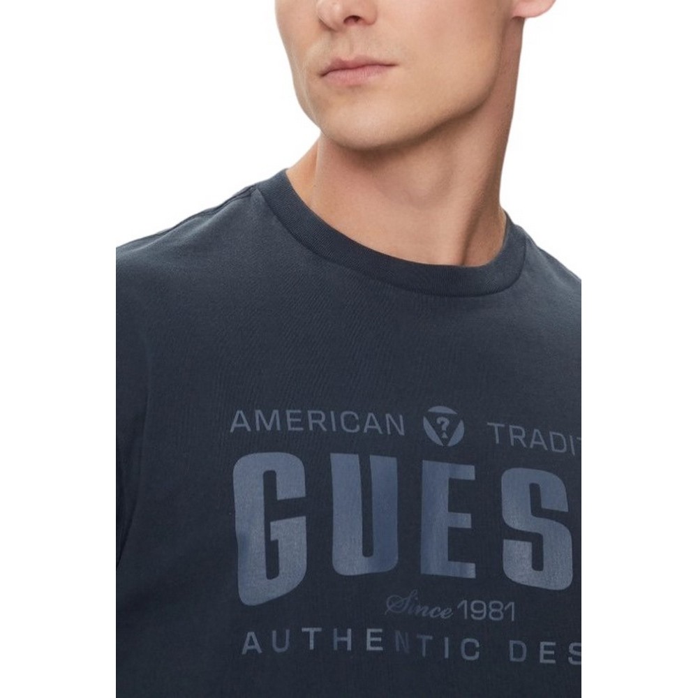 GUESS TRADITION TEE T-SHIRT ΜΠΛΟΥΖΑ ΑΝΔΡΙΚΗ NAVY