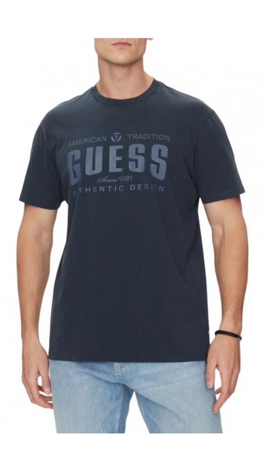 GUESS TRADITION TEE T-SHIRT ΜΠΛΟΥΖΑ ΑΝΔΡΙΚΗ NAVY