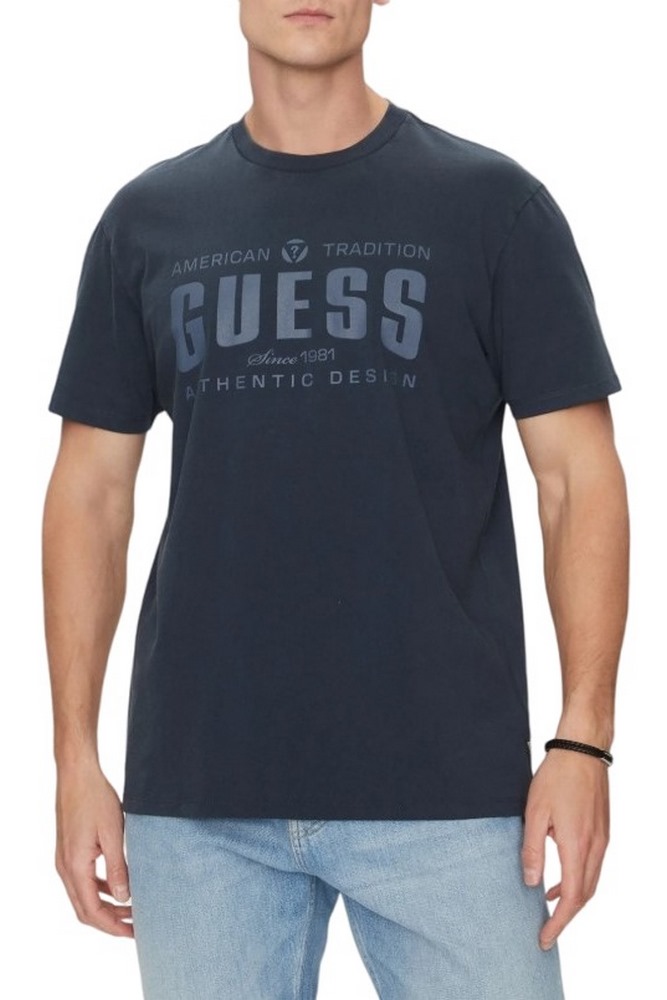GUESS TRADITION TEE T-SHIRT ΜΠΛΟΥΖΑ ΑΝΔΡΙΚΗ NAVY