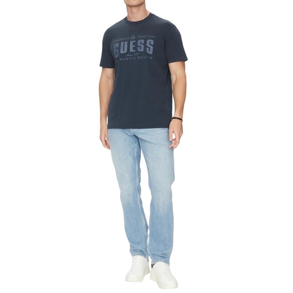 GUESS TRADITION TEE T-SHIRT ΜΠΛΟΥΖΑ ΑΝΔΡΙΚΗ NAVY