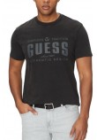 GUESS TRADITION TEE T-SHIRT ΜΠΛΟΥΖΑ ΑΝΔΡΙΚΗ WASHED BLACK