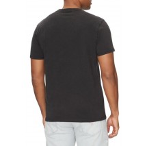 GUESS TRADITION TEE T-SHIRT ΜΠΛΟΥΖΑ ΑΝΔΡΙΚΗ WASHED BLACK