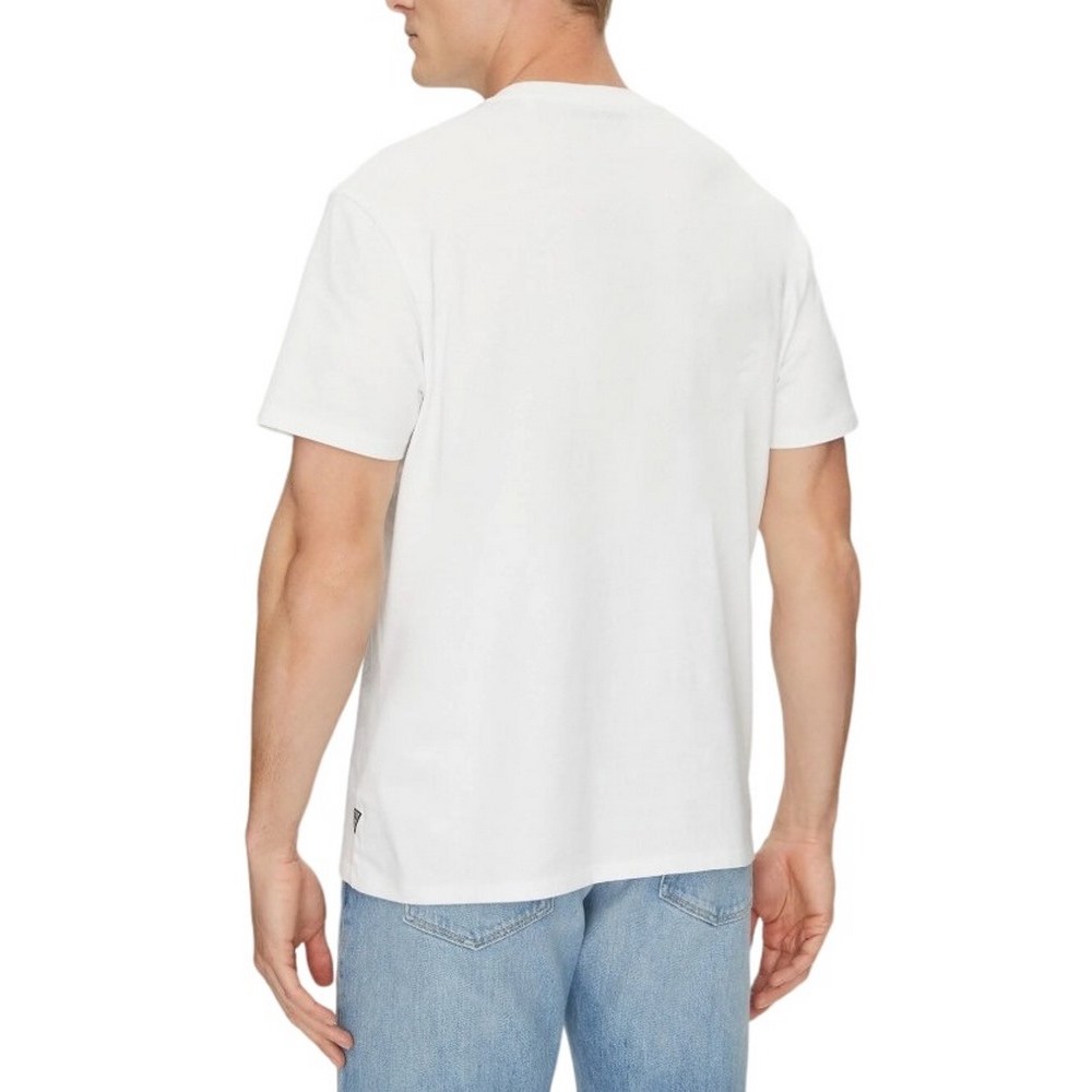 GUESS TRADITION TEE T-SHIRT ΜΠΛΟΥΖΑ ΑΝΔΡΙΚΗ WHITE