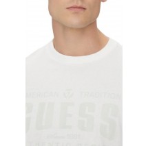 GUESS TRADITION TEE T-SHIRT ΜΠΛΟΥΖΑ ΑΝΔΡΙΚΗ WHITE