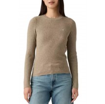 LEVIS® RIB CREW SWEATER ΠΛΕΚΤΗ ΜΠΛΟΥΖΑ ΓΥΝΑΙΚΕΙΑ BROWN