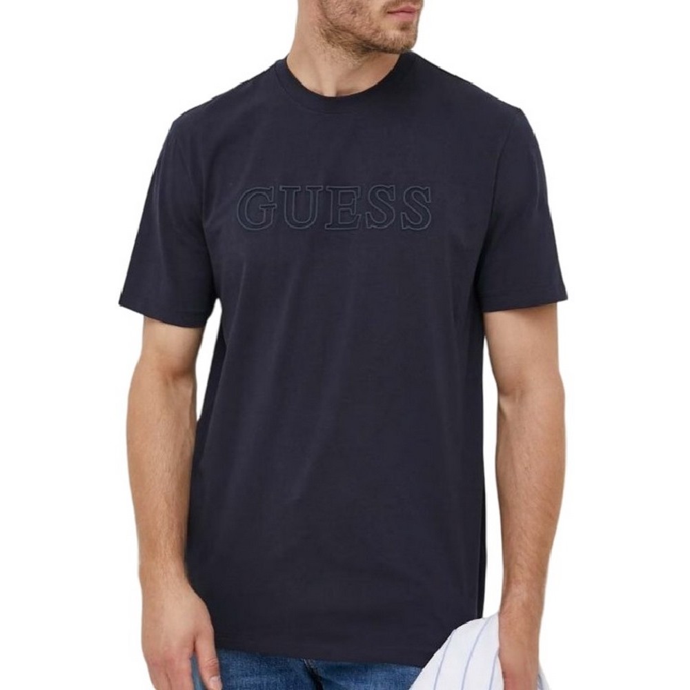 GUESS ALPHY T-SHIRT ΜΠΛΟΥΖΑ ΑΝΔΡΙΚΗ BLUE