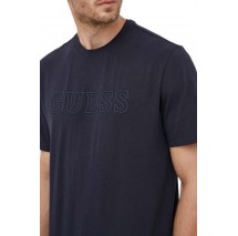 GUESS ALPHY T-SHIRT ΜΠΛΟΥΖΑ ΑΝΔΡΙΚΗ BLUE