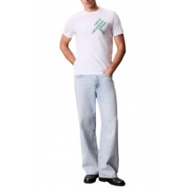 CALVIN KLEIN JEANS 30S E CK BH WRD T-SHIRT ΜΠΛΟΥΖΑ ΑΝΔΡΙΚΗ WHITE