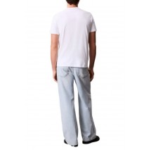 CALVIN KLEIN JEANS 30S E CK BH WRD T-SHIRT ΜΠΛΟΥΖΑ ΑΝΔΡΙΚΗ WHITE