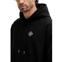 CALVIN KLEIN JEANS LS PREMIUM FLEECE MATCHBOX HOODIE ΦΟΥΤΕΡ ΜΠΛΟΥΖΑ ΑΝΔΡΙΚΗ BLACK
