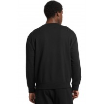 GUESS JEANS CN REG LS PRINTED SWEAT ΜΠΛΟΥΖΑ ΦΟΥΤΕΡ ΑΝΔΡΙΚΗ BLACK