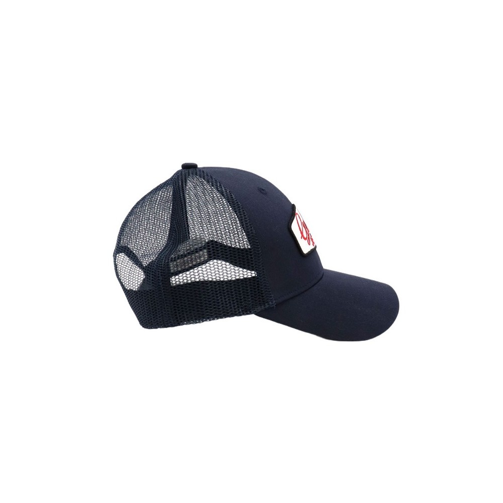 GUESS JEANS PATCHED TRUCKER HAT ΚΑΠΕΛΟ ΑΝΔΡΙΚΟ DARK NAVY