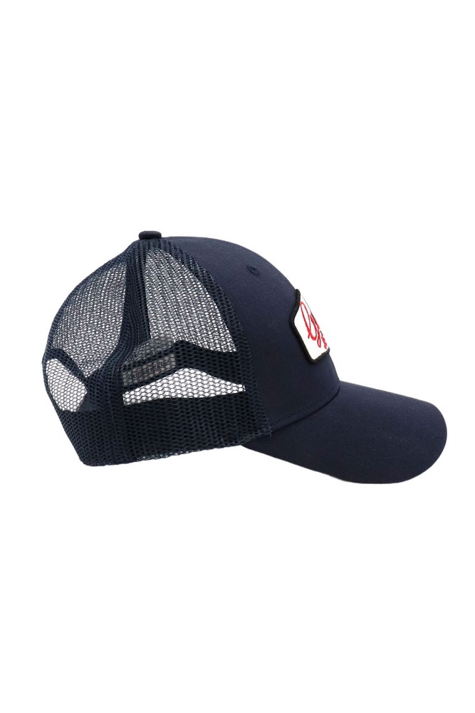 GUESS JEANS PATCHED TRUCKER HAT ΚΑΠΕΛΟ ΑΝΔΡΙΚΟ DARK NAVY