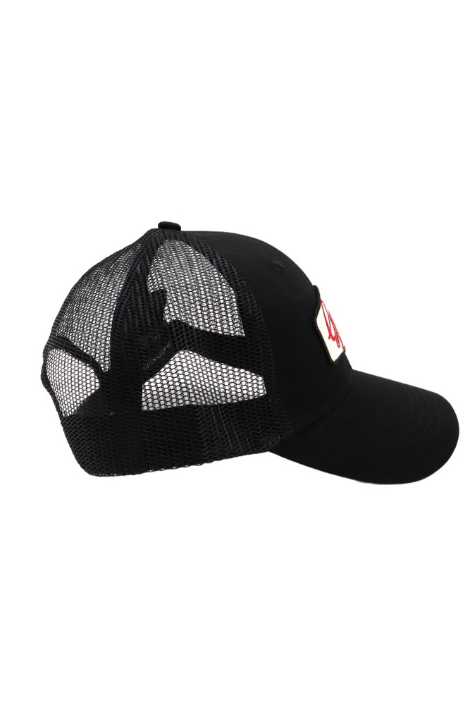GUESS JEANS PATCHED TRUCKER HAT ΚΑΠΕΛΟ ΑΝΔΡΙΚΟ BLACK