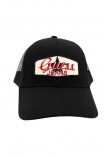 GUESS JEANS PATCHED TRUCKER HAT ΚΑΠΕΛΟ ΑΝΔΡΙΚΟ BLACK
