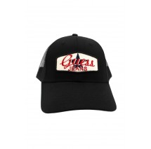 GUESS JEANS PATCHED TRUCKER HAT ΚΑΠΕΛΟ ΑΝΔΡΙΚΟ BLACK