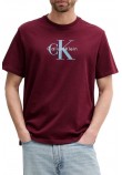 CALVIN KLEIN JEANS HERO MONOLOGO TEE T-SHIRT ΜΠΛΟΥΖΑ ΑΝΔΡΙΚΗ BORDEAUX
