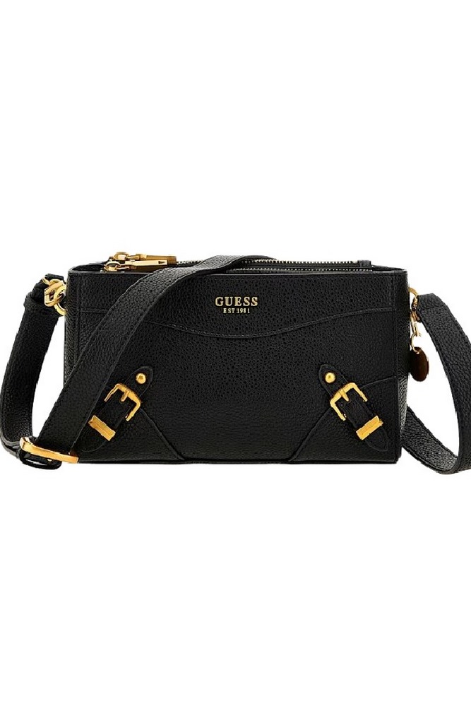 GUESS DIDI MINI DBL CMPRTMNT TOP ZIP ΤΣΑΝΤΑ ΓΥΝΑΙΚΕΙΑ BLACK