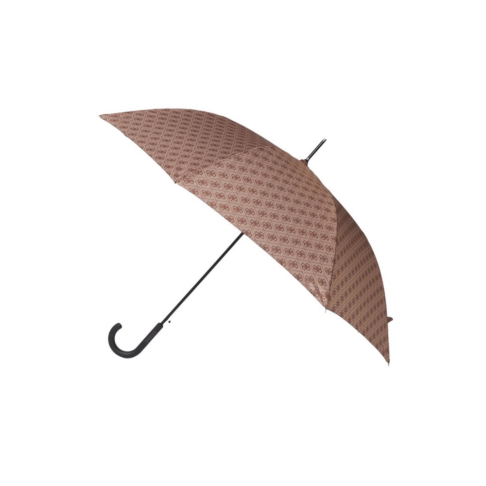 GUESS REGULAR UMBRELLA ΑΞΕΣΟΥΑΡ ΟΜΠΡΕΛΑ ΓΥΝΑΙΚΕΙΑ LATTE